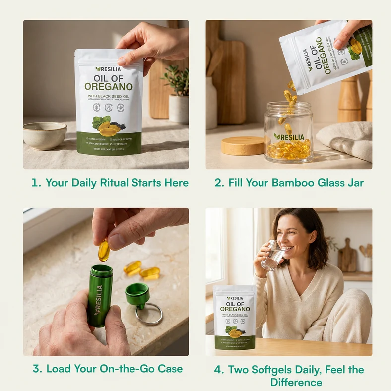 Oregano and Black Seed Oil Softgels