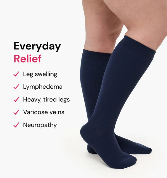 Wide-Calf Compression Socks