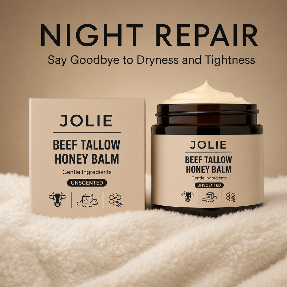 Organic Beef Tallow Honey Balm