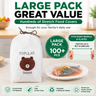 Stretch Food Covers, 100 Pieces