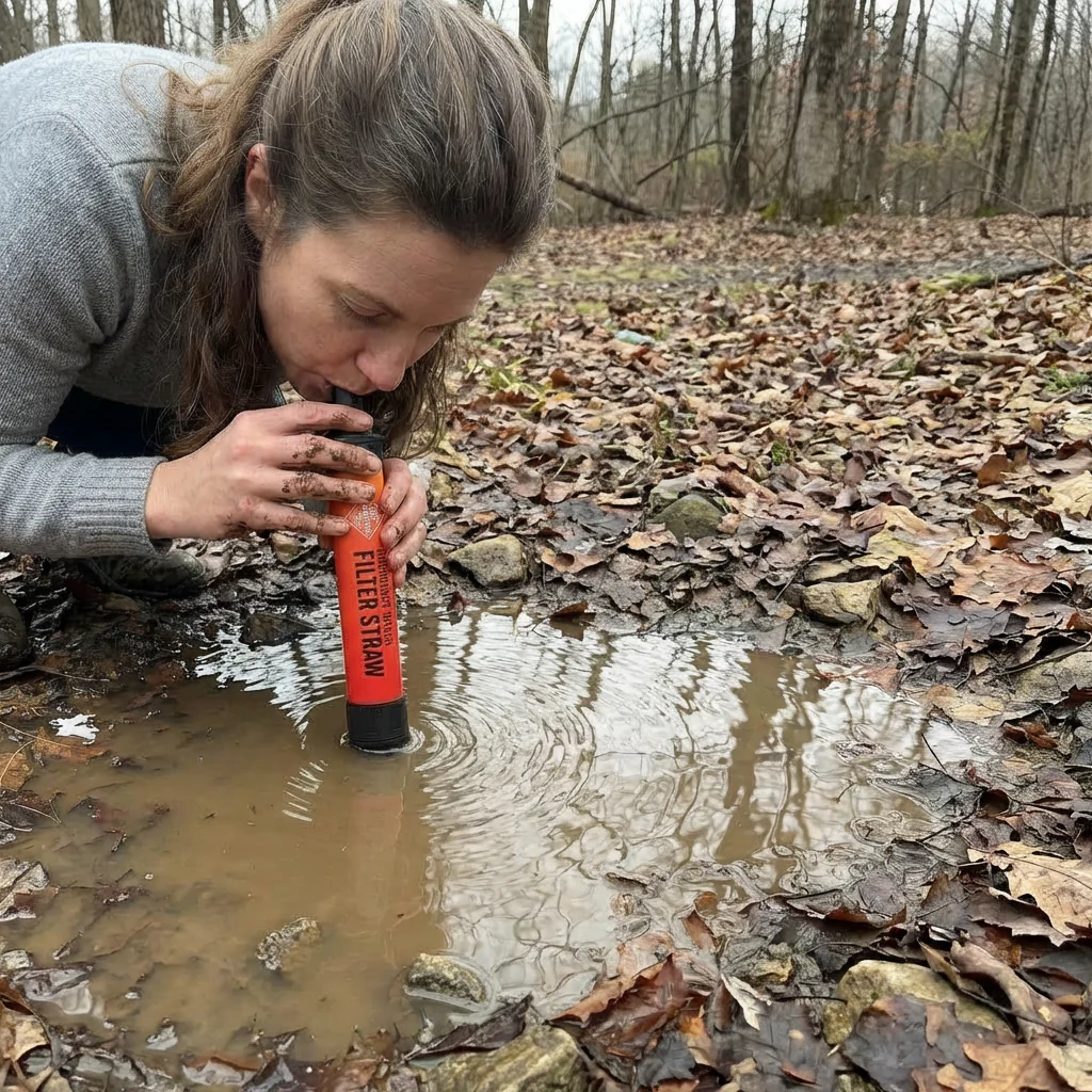 Emergency Water Filter Straw