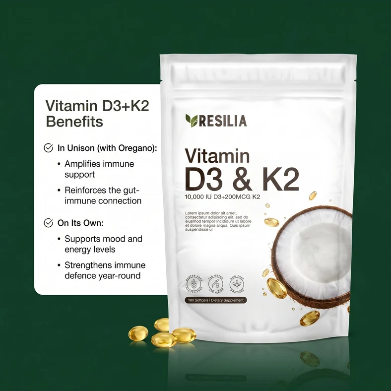 Oregano and Black Seed Oil Softgels