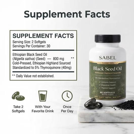 Black Seed Oil Softgels